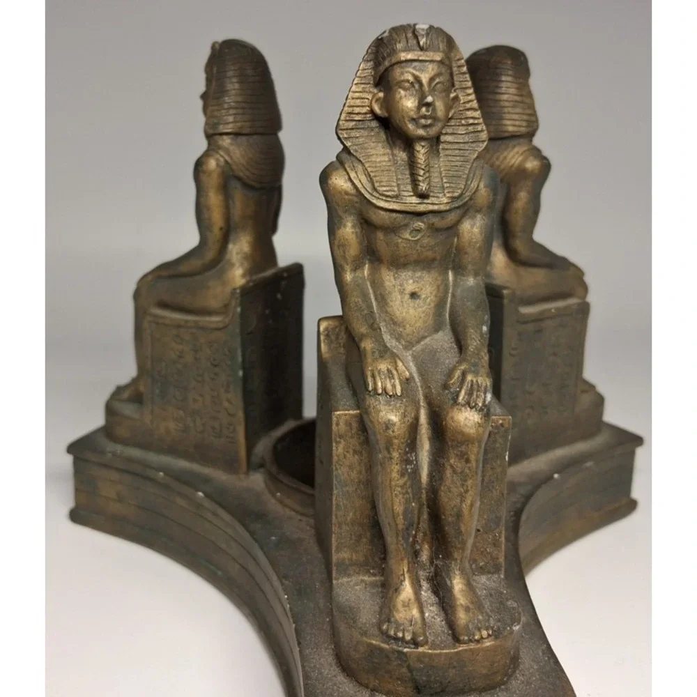 Three Egyptian Statues Candle‎ Holder